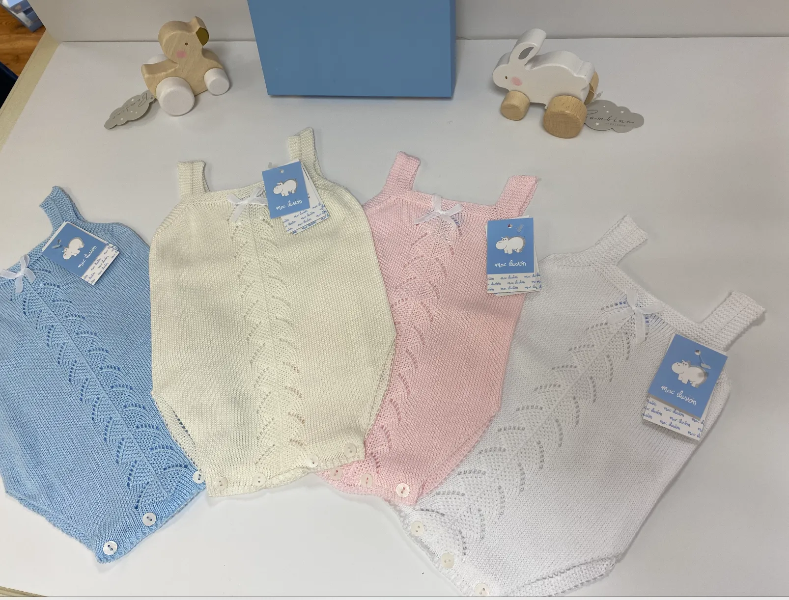 Mac Ilusion 8052 Knitted Romper White 3m