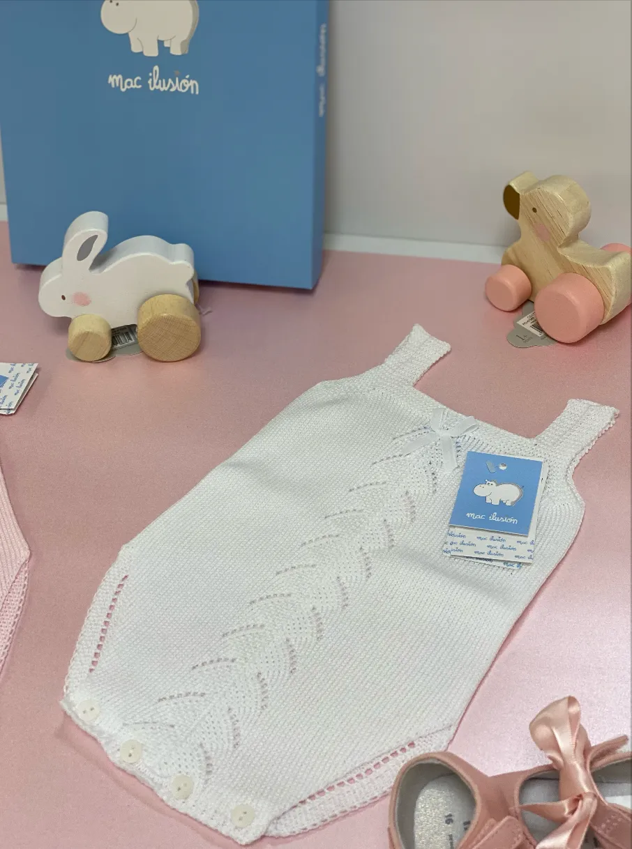 Mac Ilusion 8052 Knitted Romper White 3m