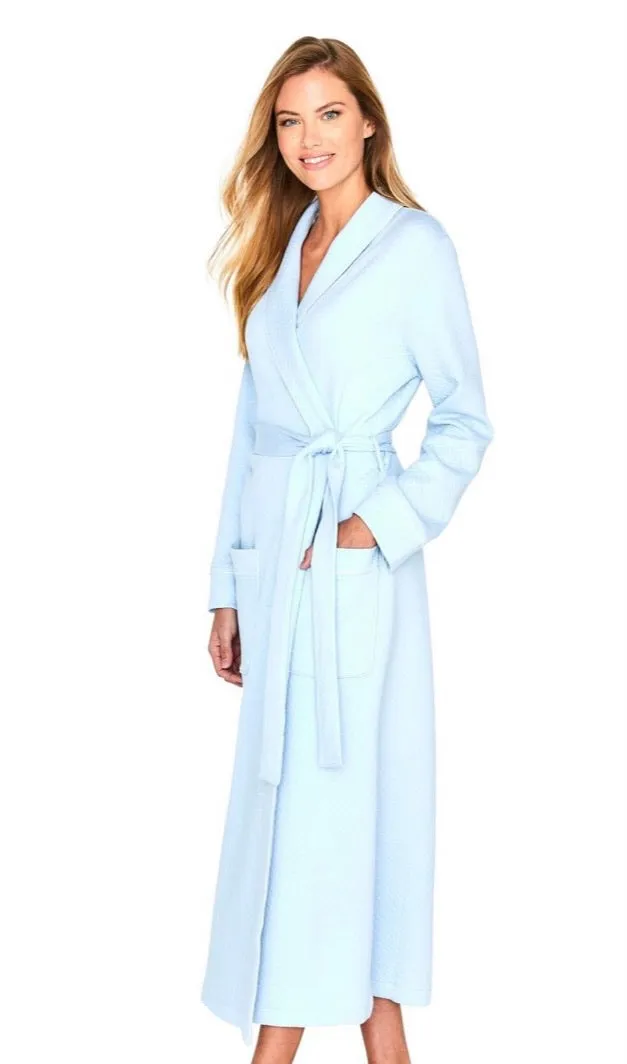Kelly Long Elegant Long Sleeve Jacquard Robe by MARELLE