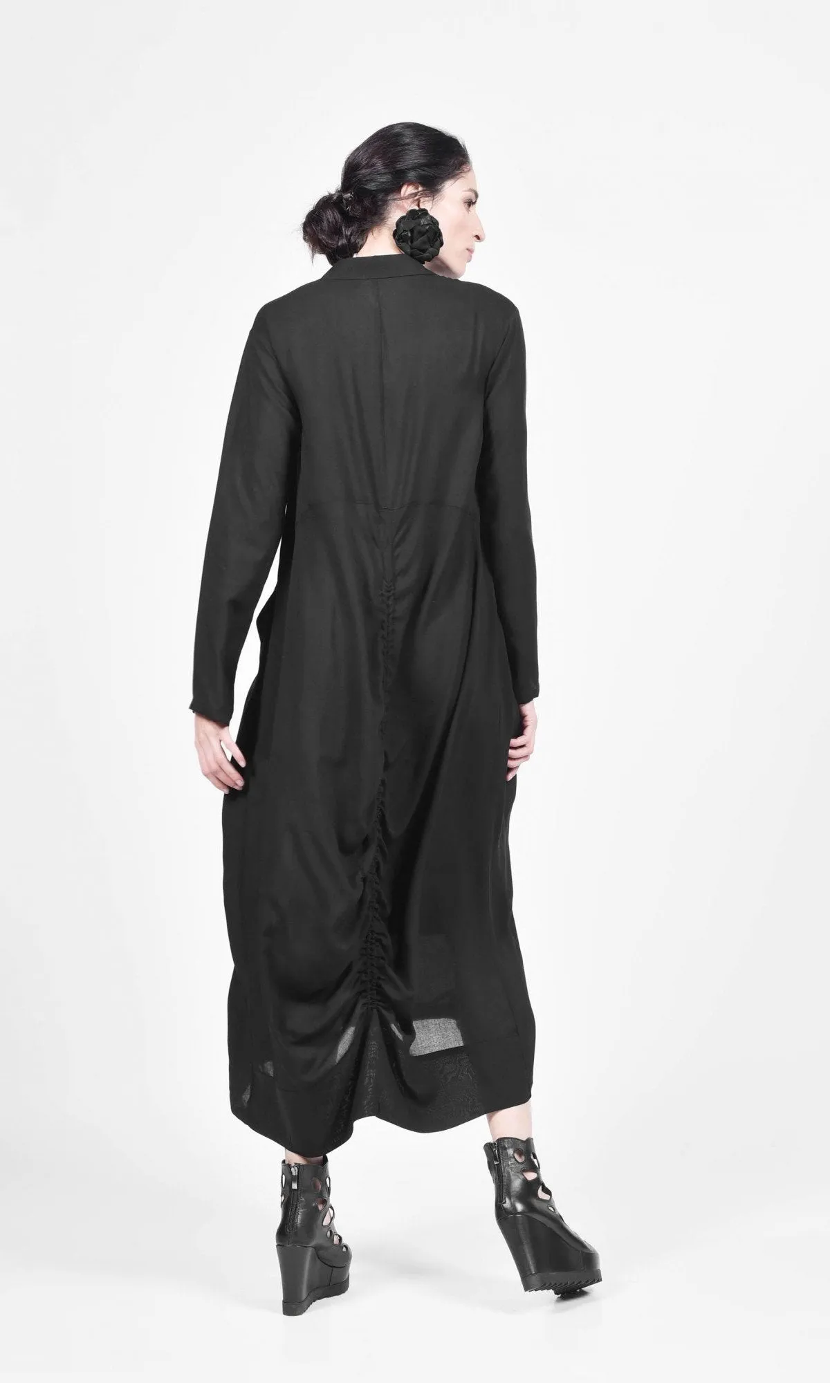 Maxi Shirt Dress with Side Pockets