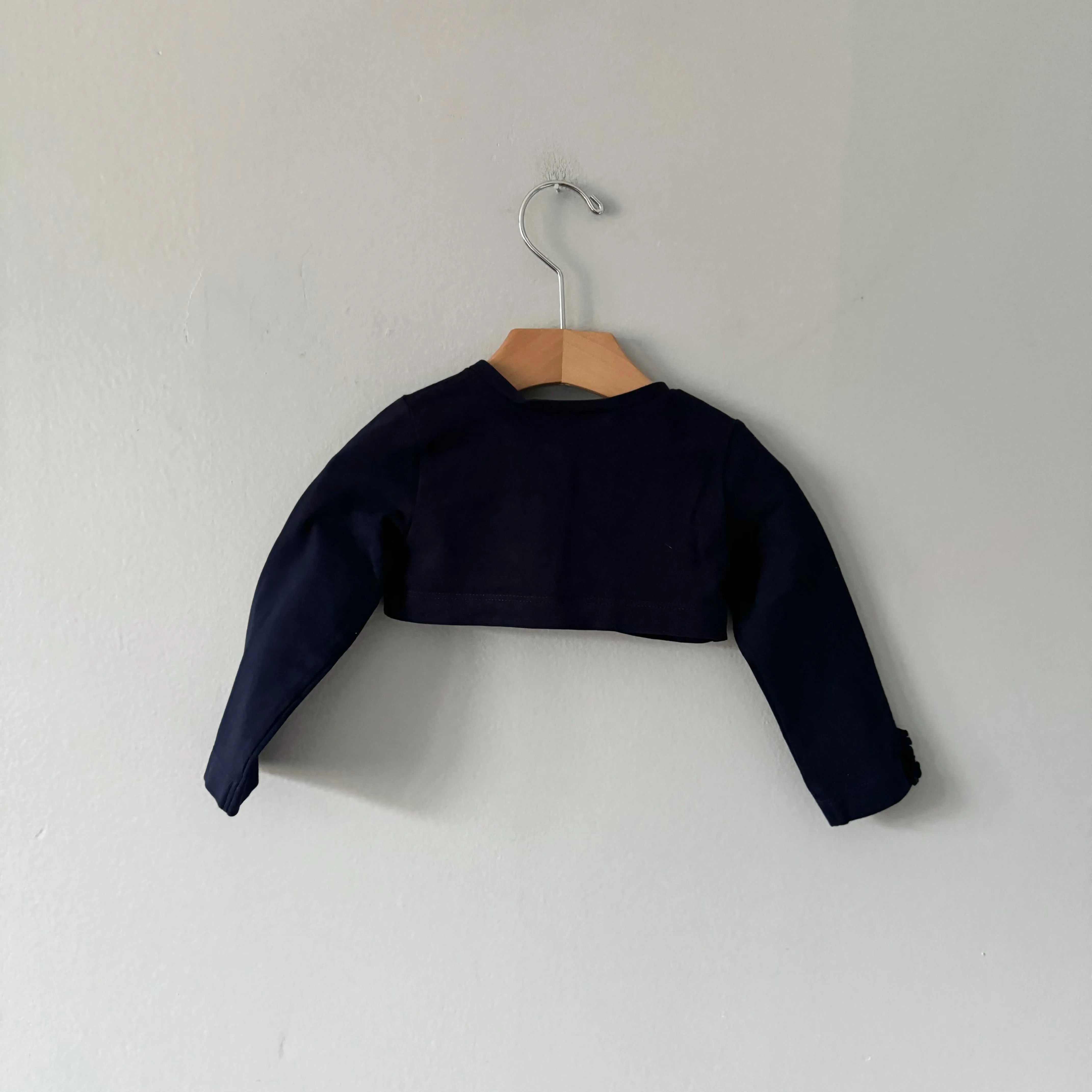 Mayoral / Navy long sleeve cotton cardigan / 9M