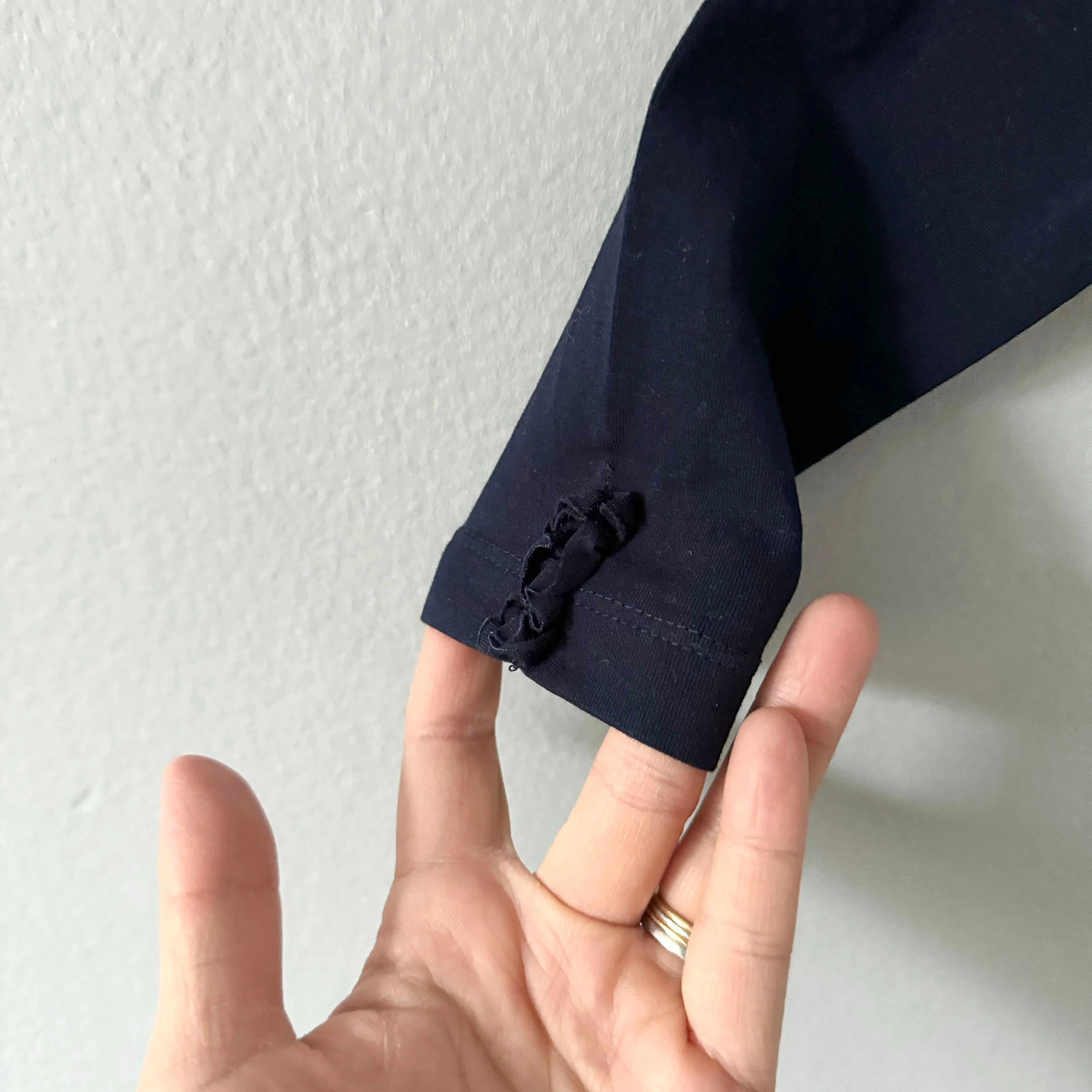 Mayoral / Navy long sleeve cotton cardigan / 9M