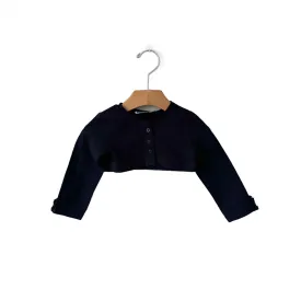 Mayoral / Navy long sleeve cotton cardigan / 9M