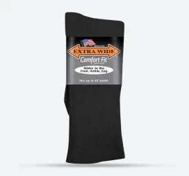 Mens Extra Wide 3801 Dress Socks
