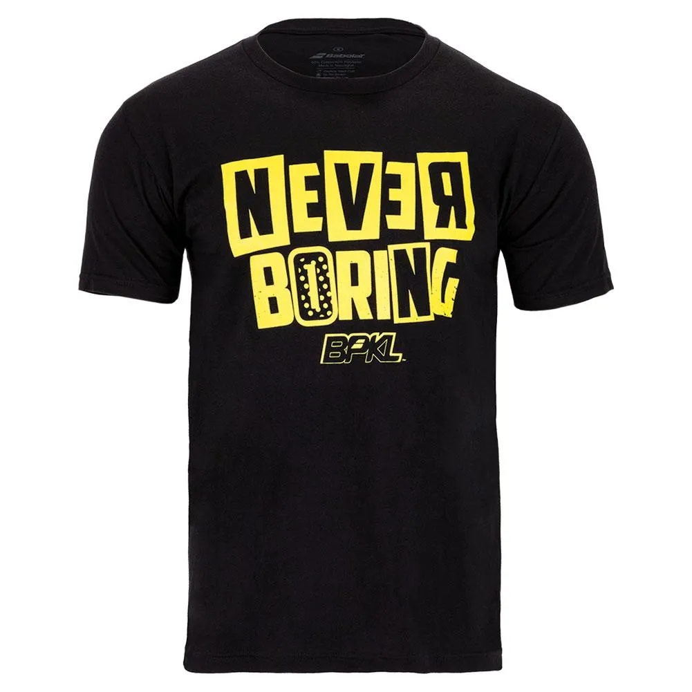 Men's Never Boring Pickleball Tee