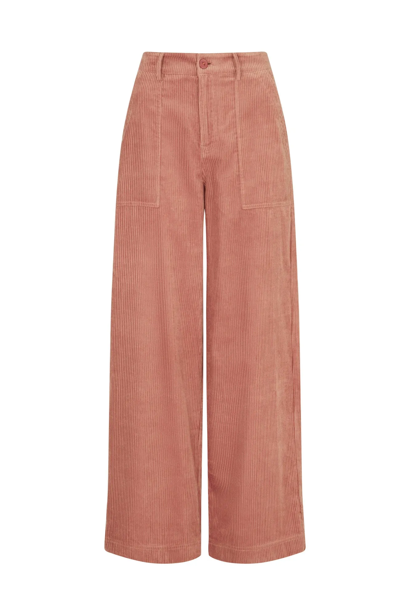 Nora Chunky Cord Dusty Pink Trouser