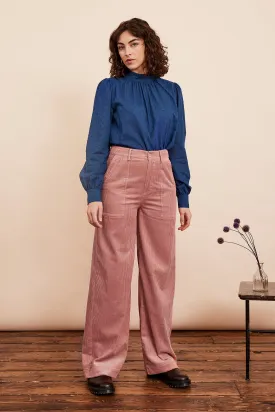 Nora Chunky Cord Dusty Pink Trouser