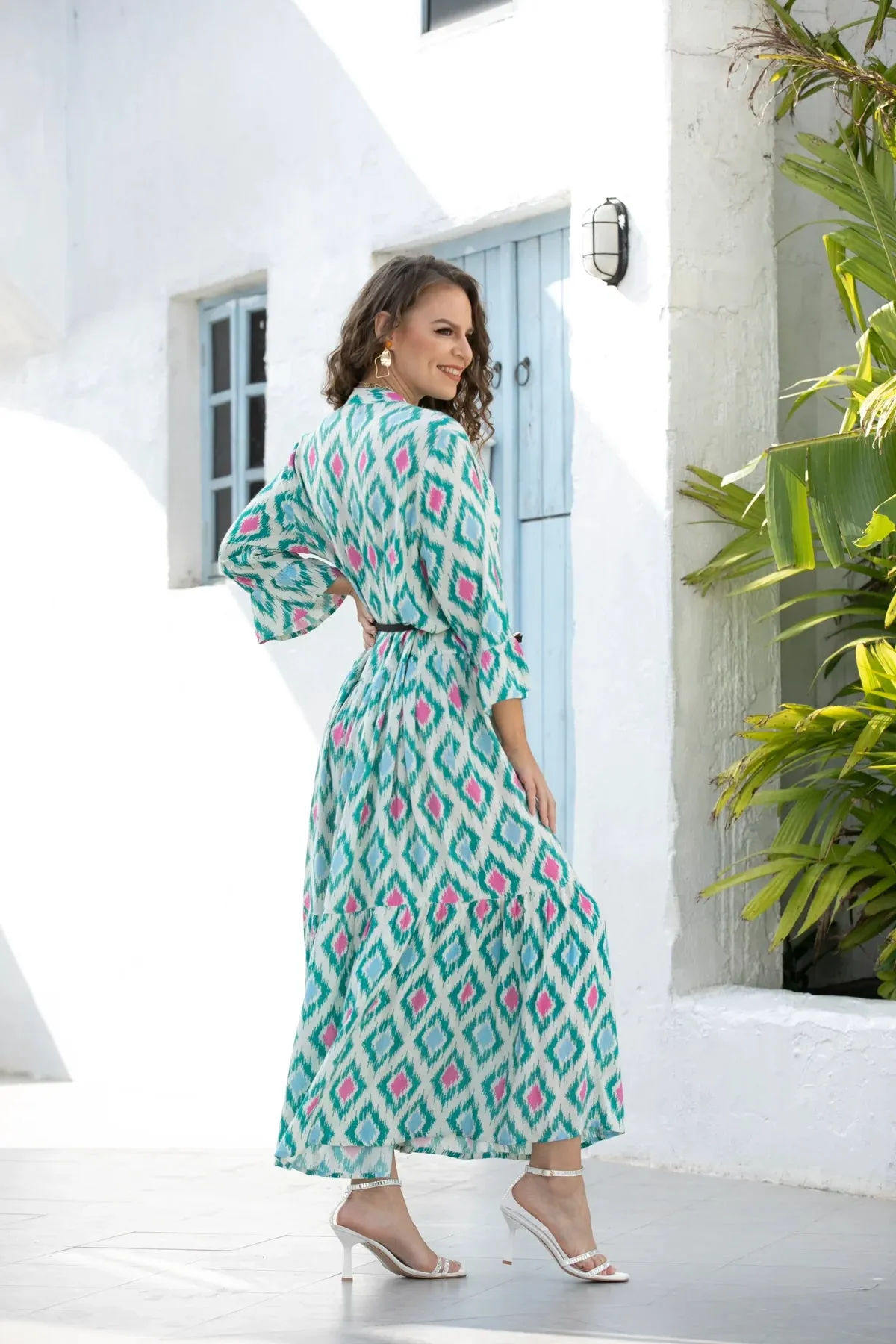 Orange by Fashion Village Sale, ANK-114B Donata Maxi Dress, 50% Off Regular Price