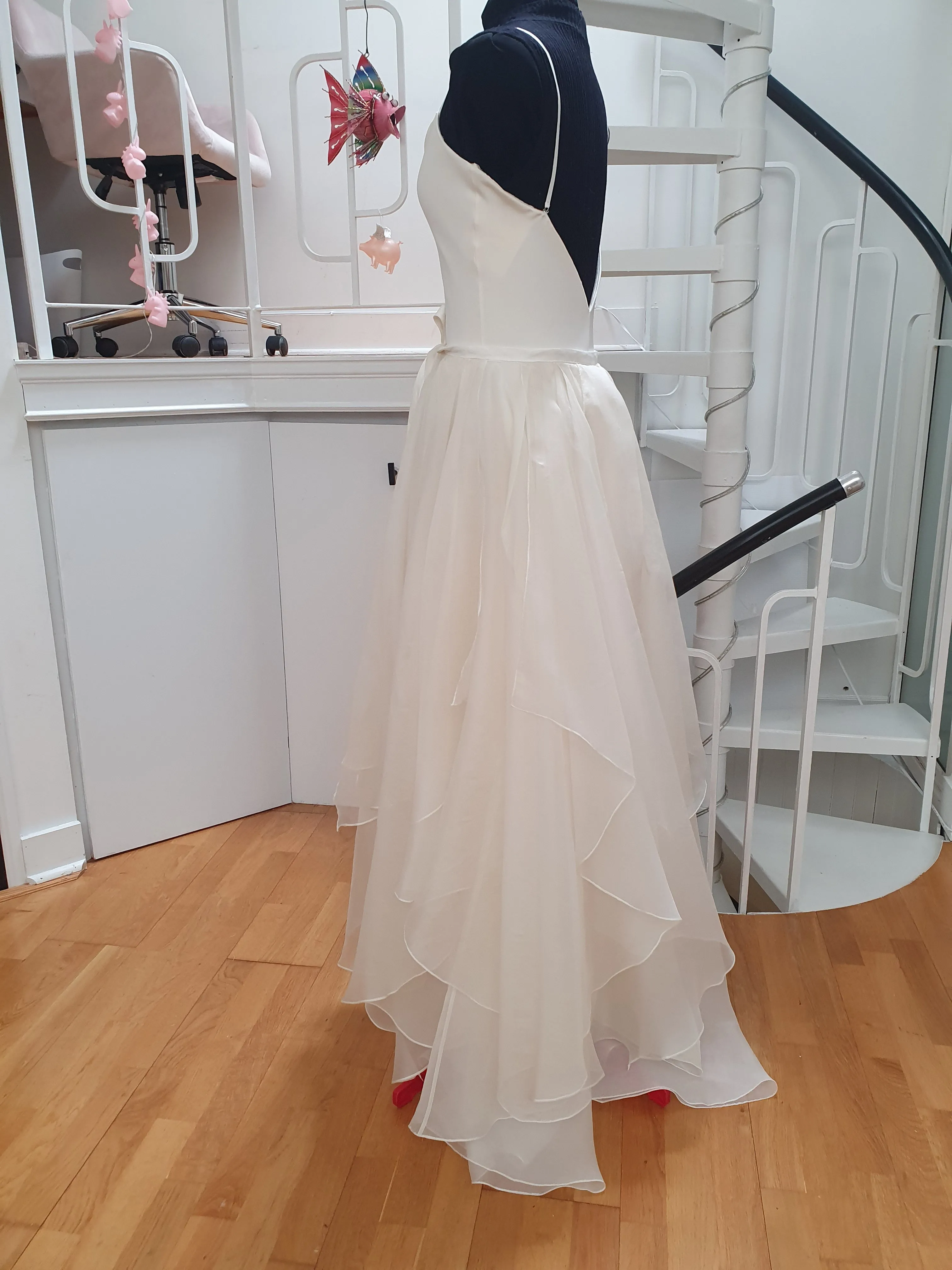Overskirt 11: EcoChic Bridal silk organza waist 25-35