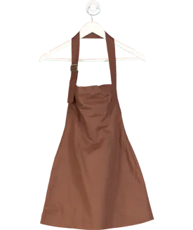 Peppermayo Brown Juliana Linen Mini Dress UK 6