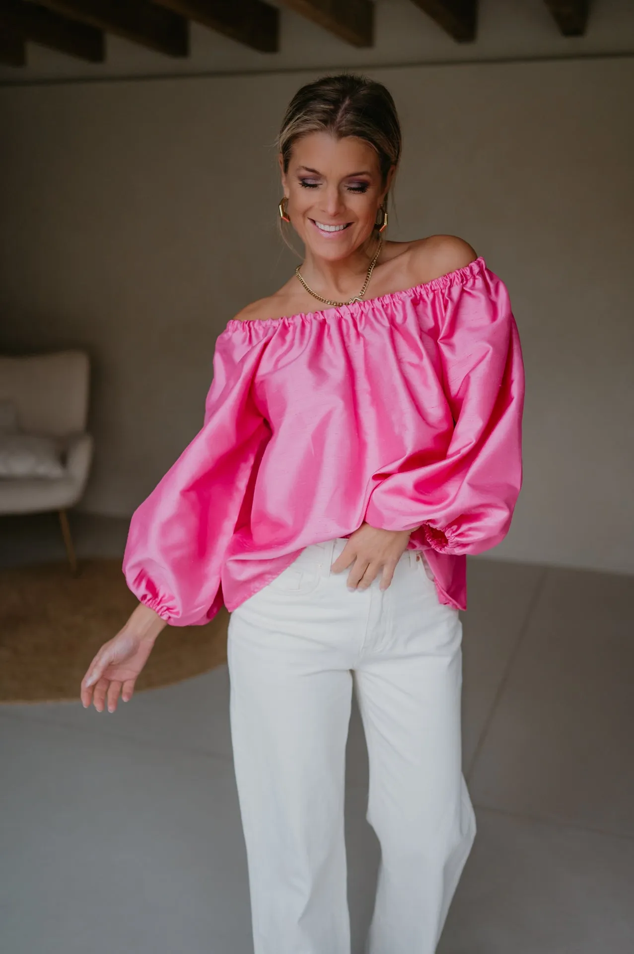 Piano blouse I Pink