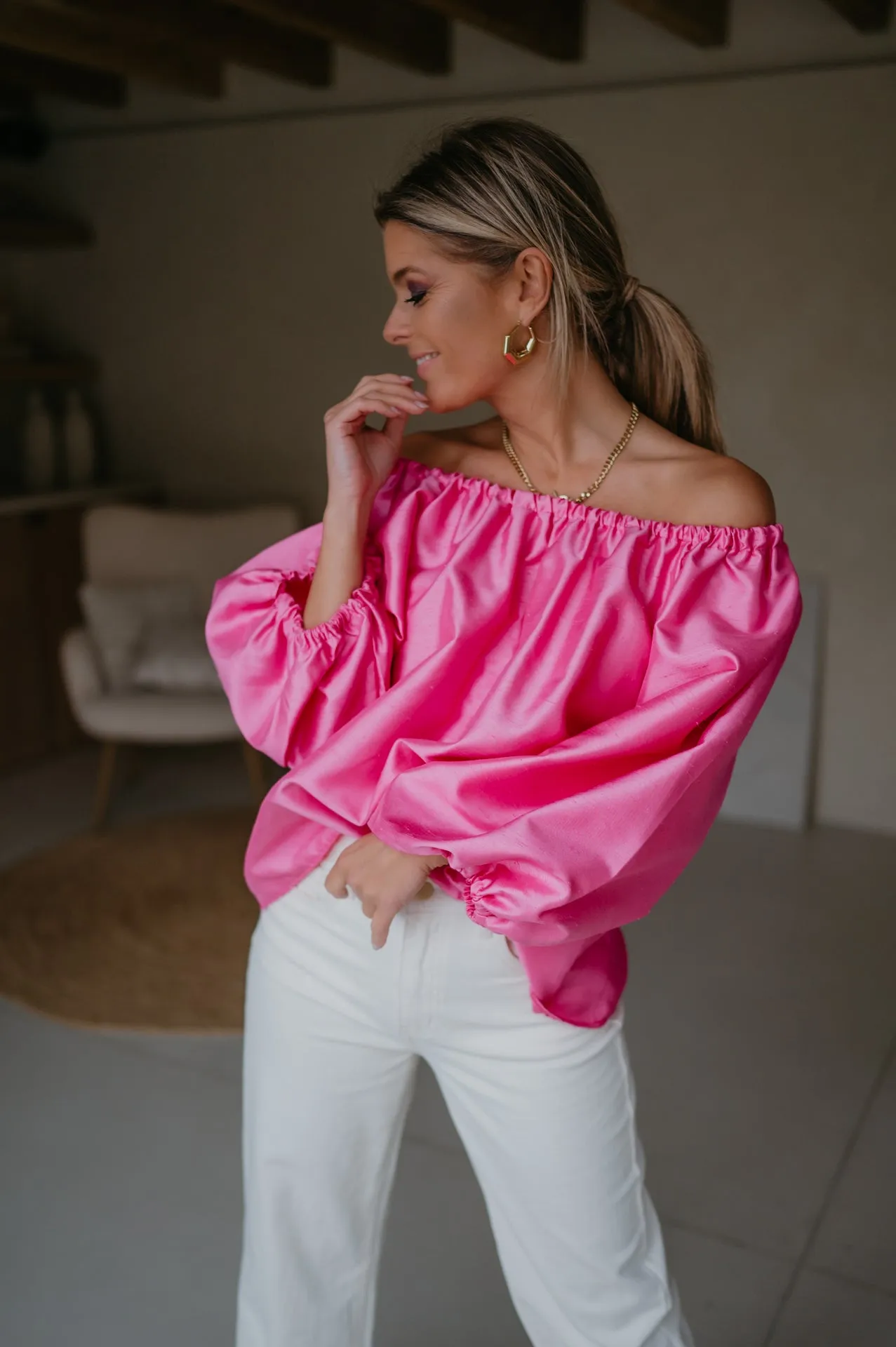Piano blouse I Pink