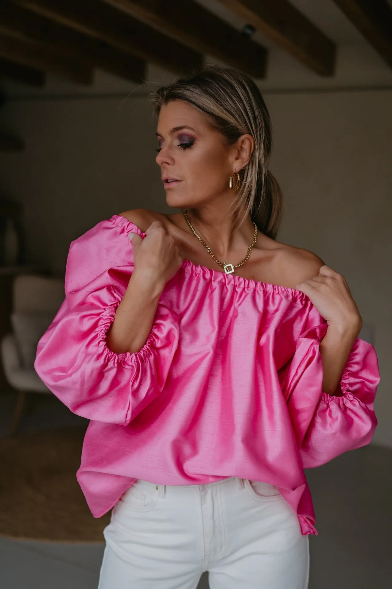 Piano blouse I Pink