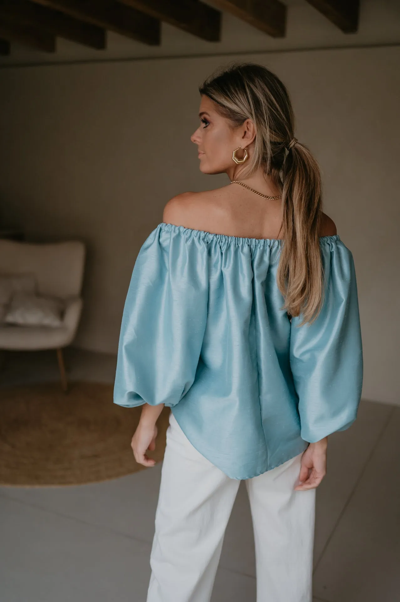 Piano blouse I Turquoise