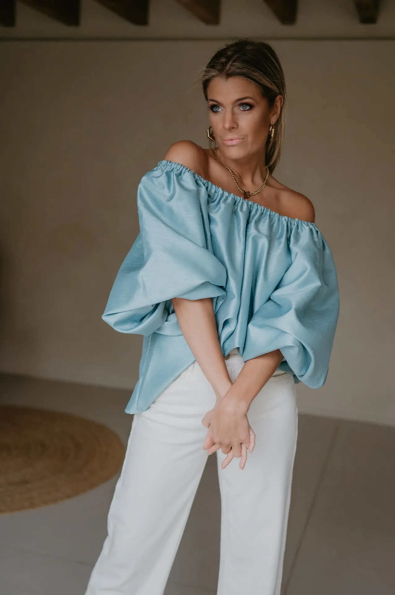 Piano blouse I Turquoise
