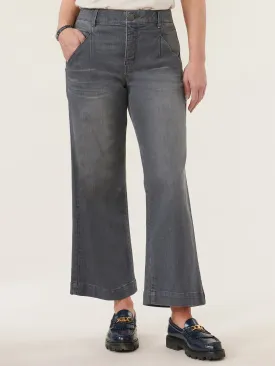 "Ab"solution® Skyrise Grey Vintage Wide Leg Petite Jeans