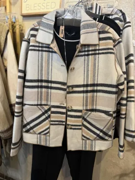 Reversible plaid jacket