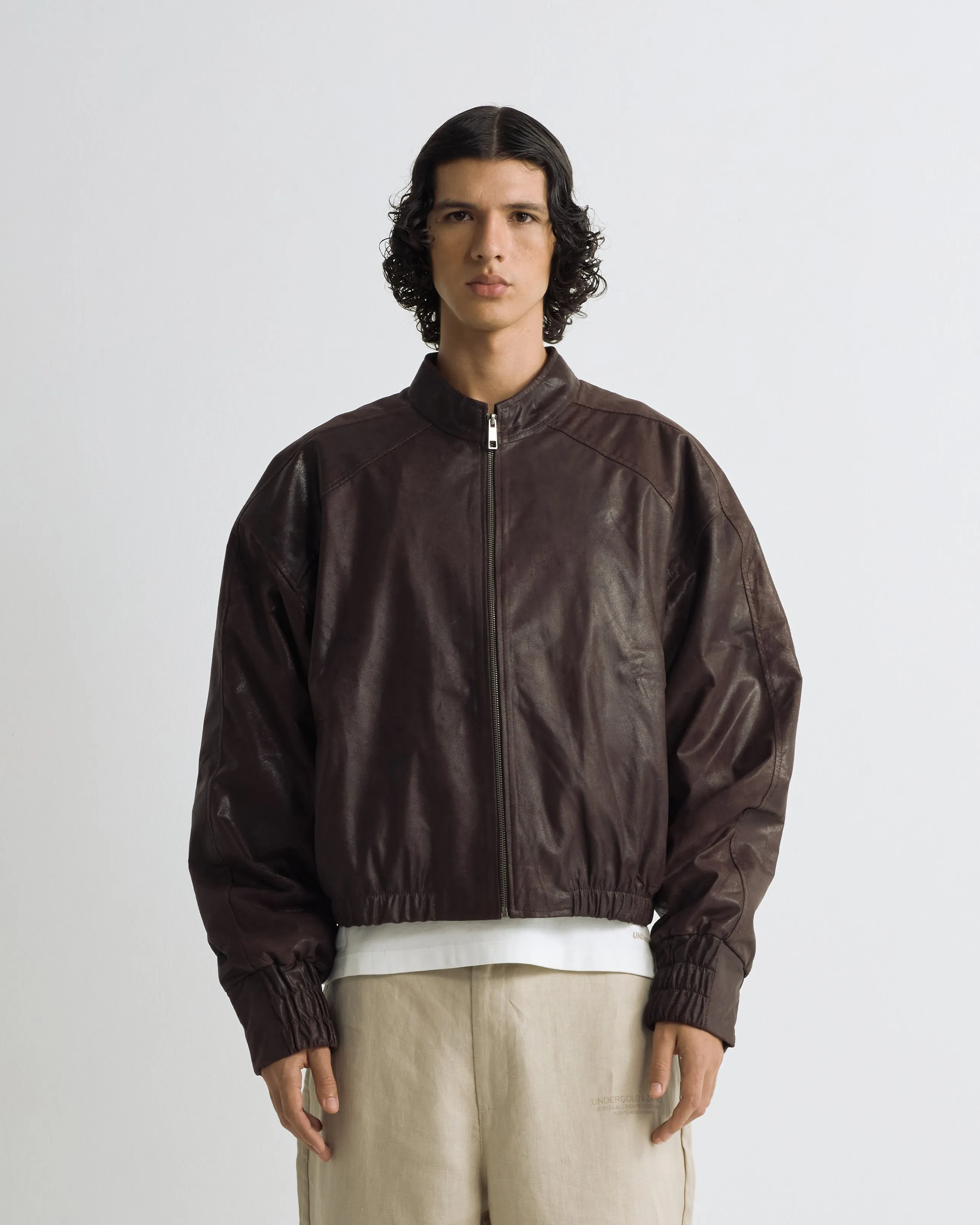 Riviera "ONLY FOR DREAMERS" Leather Jacket Brown