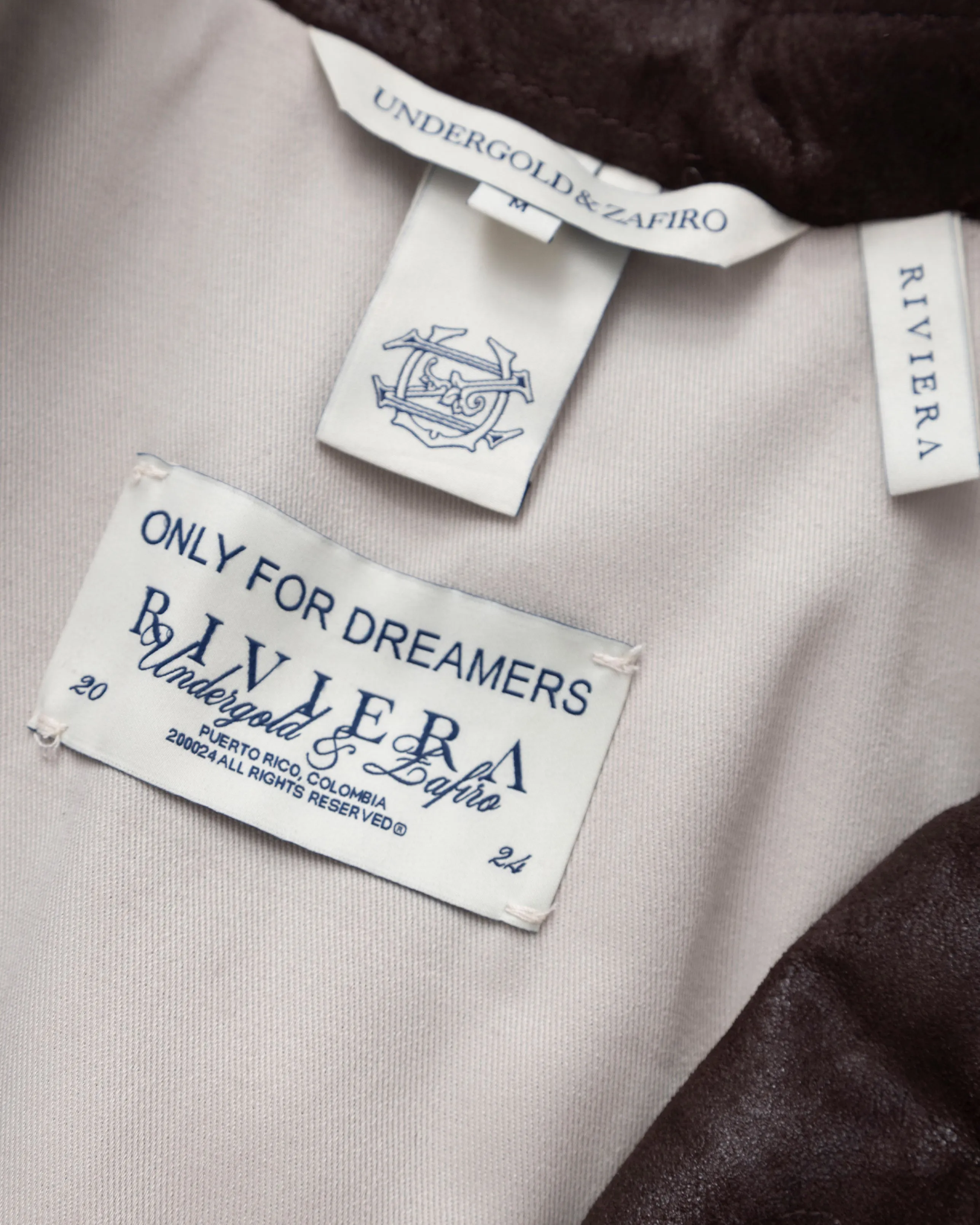 Riviera "ONLY FOR DREAMERS" Leather Jacket Brown
