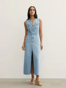 Roxanne Maxi Dress Saunter | Linen Denim