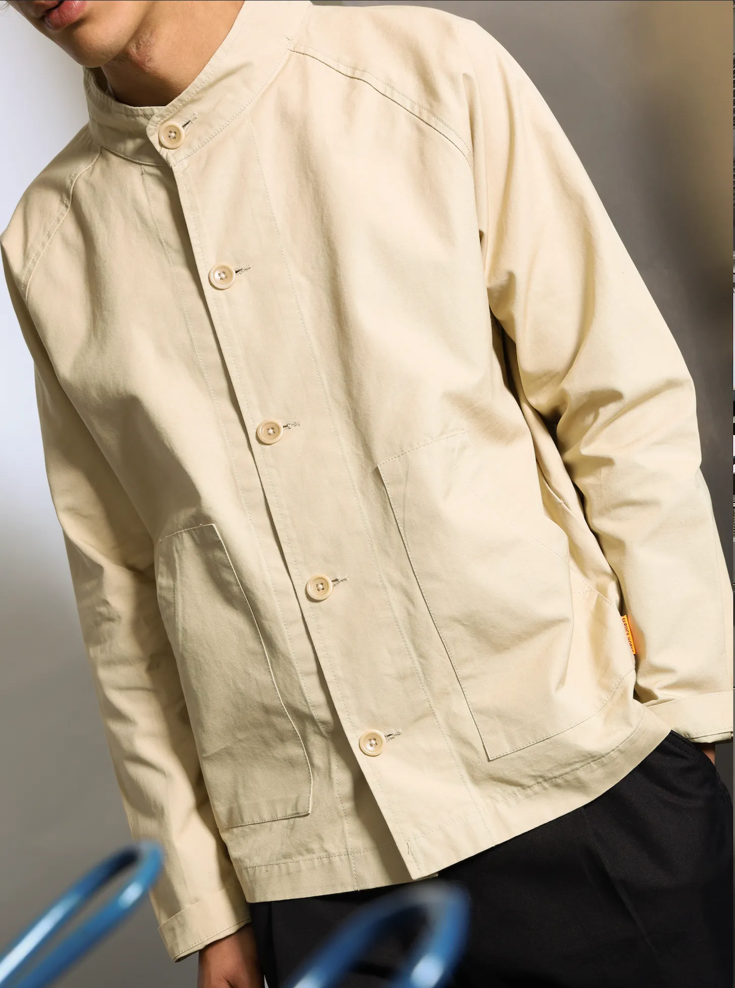 Service Works Stone Grey Fine Twill Waiter Jacket