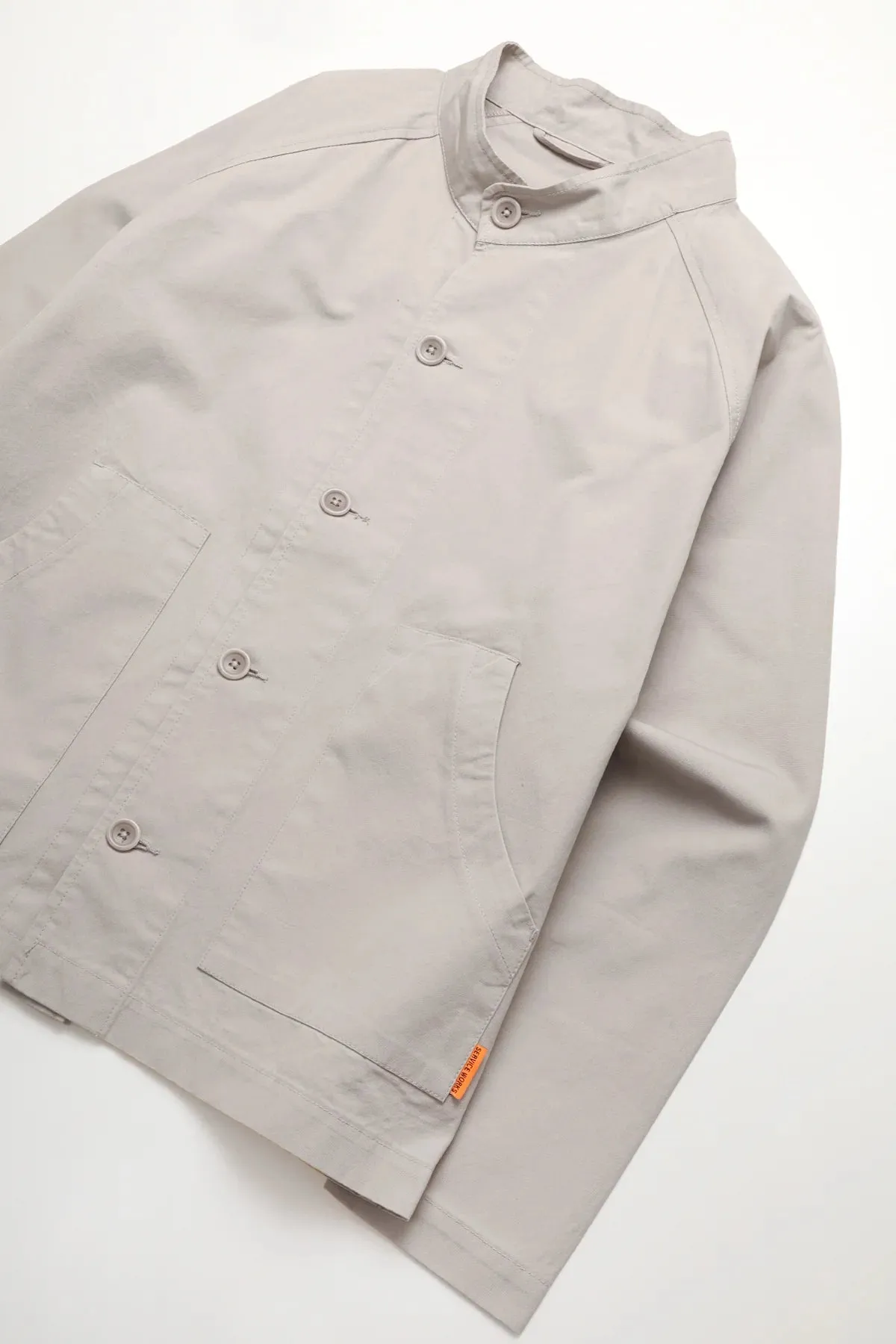 Service Works Stone Grey Fine Twill Waiter Jacket
