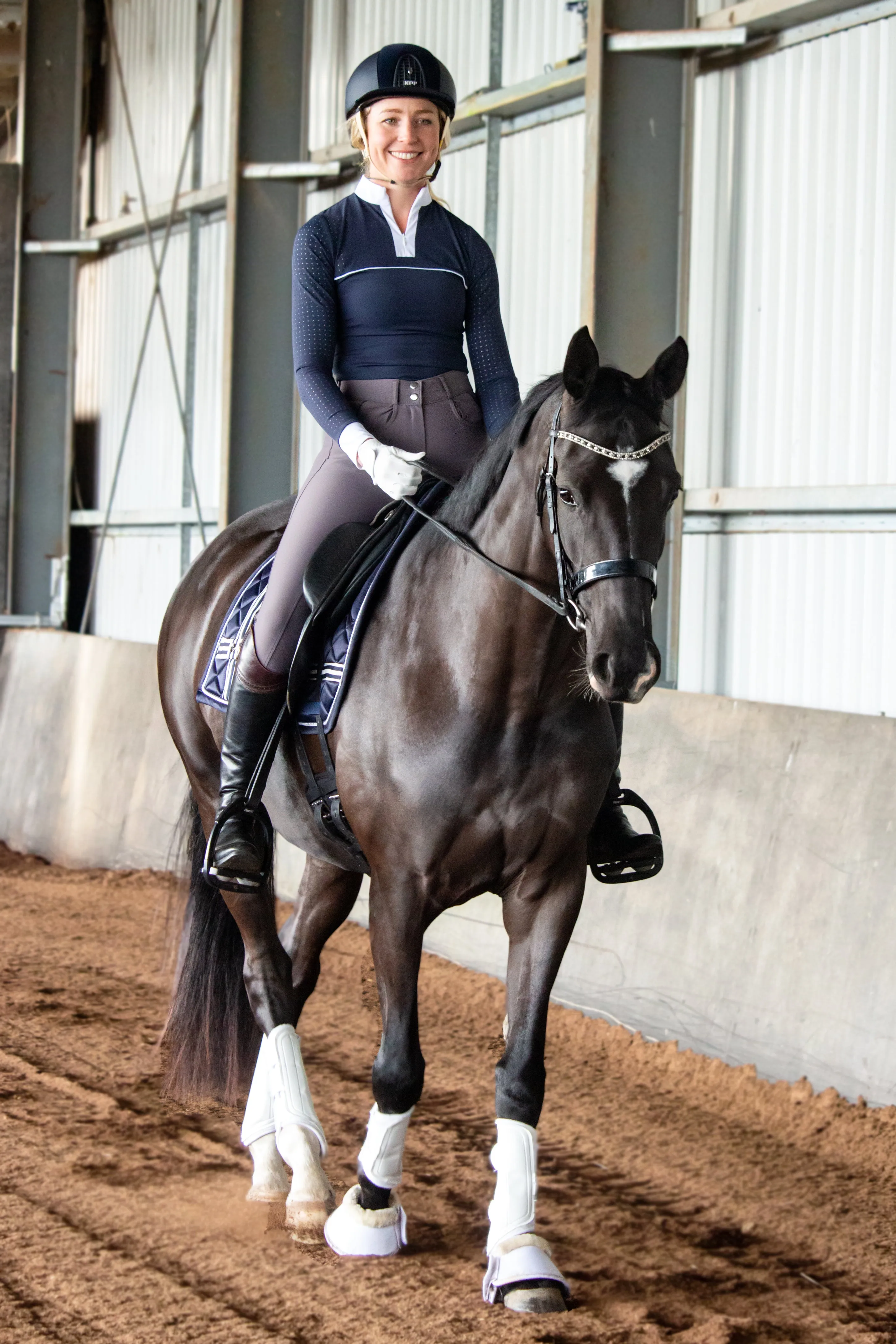 Shannan Cooling Top - Navy
