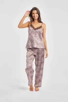 Silk & Lace Camisole Leopard