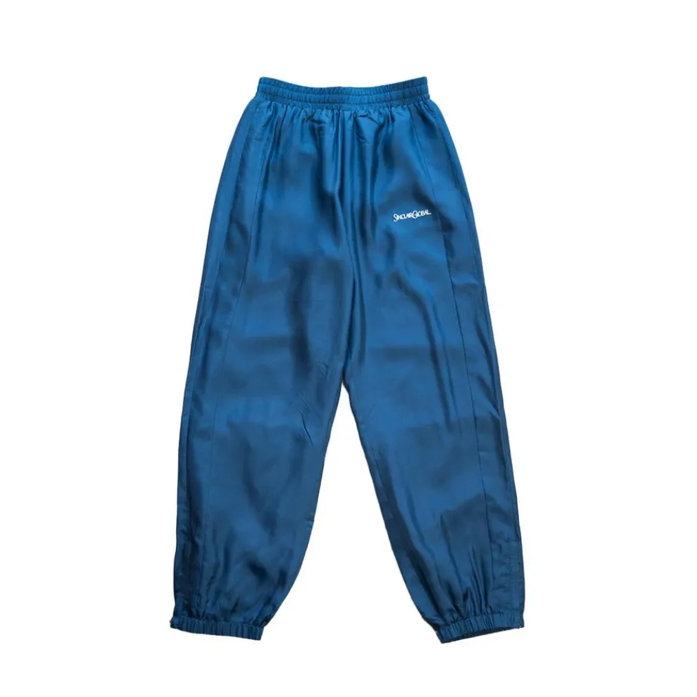 Sinclair Silk Track Pants - Navy