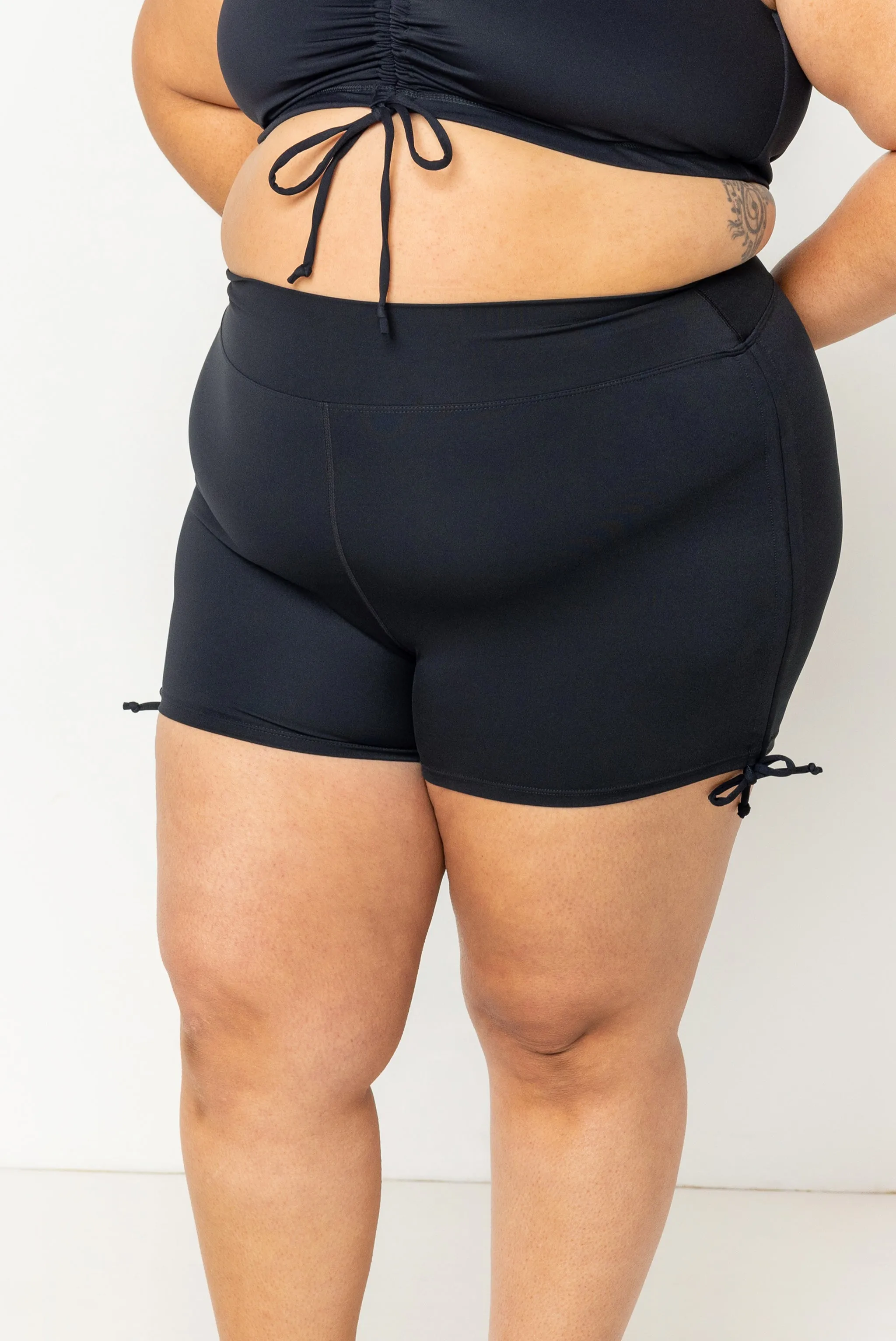 Swim Booty Shorts - Black