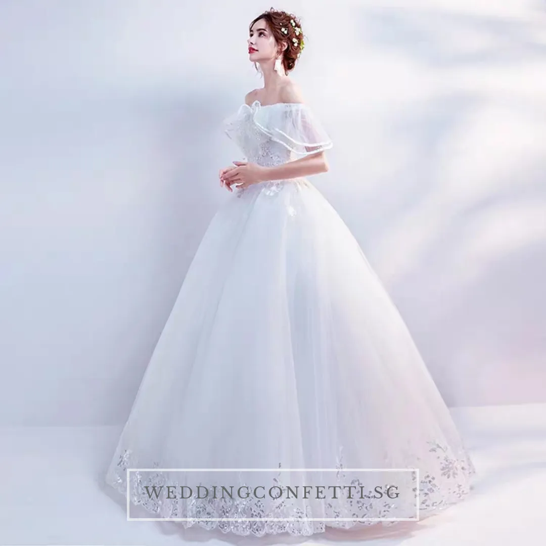 The Athelia Wedding Bridal Off Shoulder Ball Gown