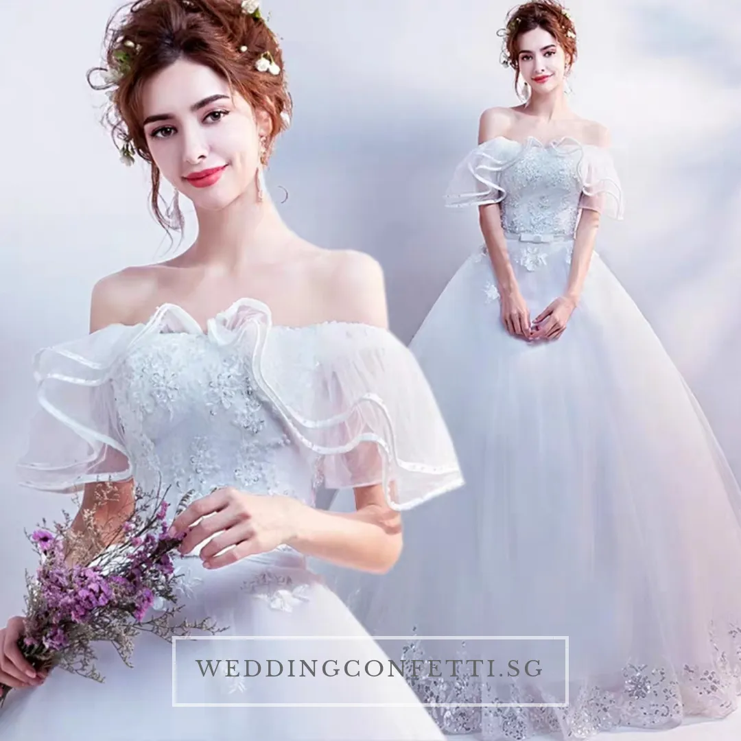 The Athelia Wedding Bridal Off Shoulder Ball Gown