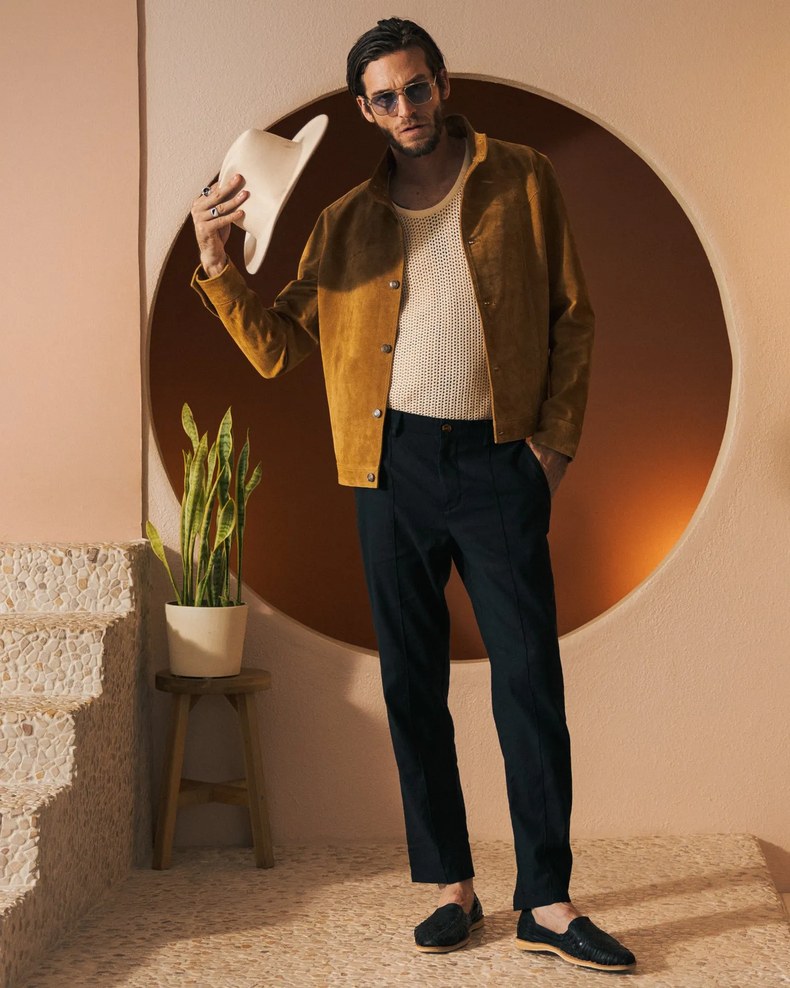 The San Juan Suede Leather Jacket - Sable