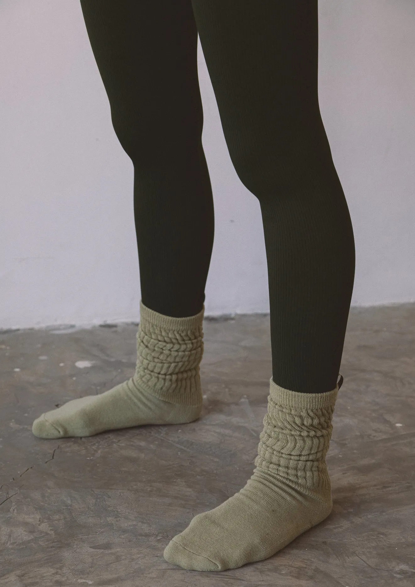 The Slouchy Sock THICK - Sage Bush