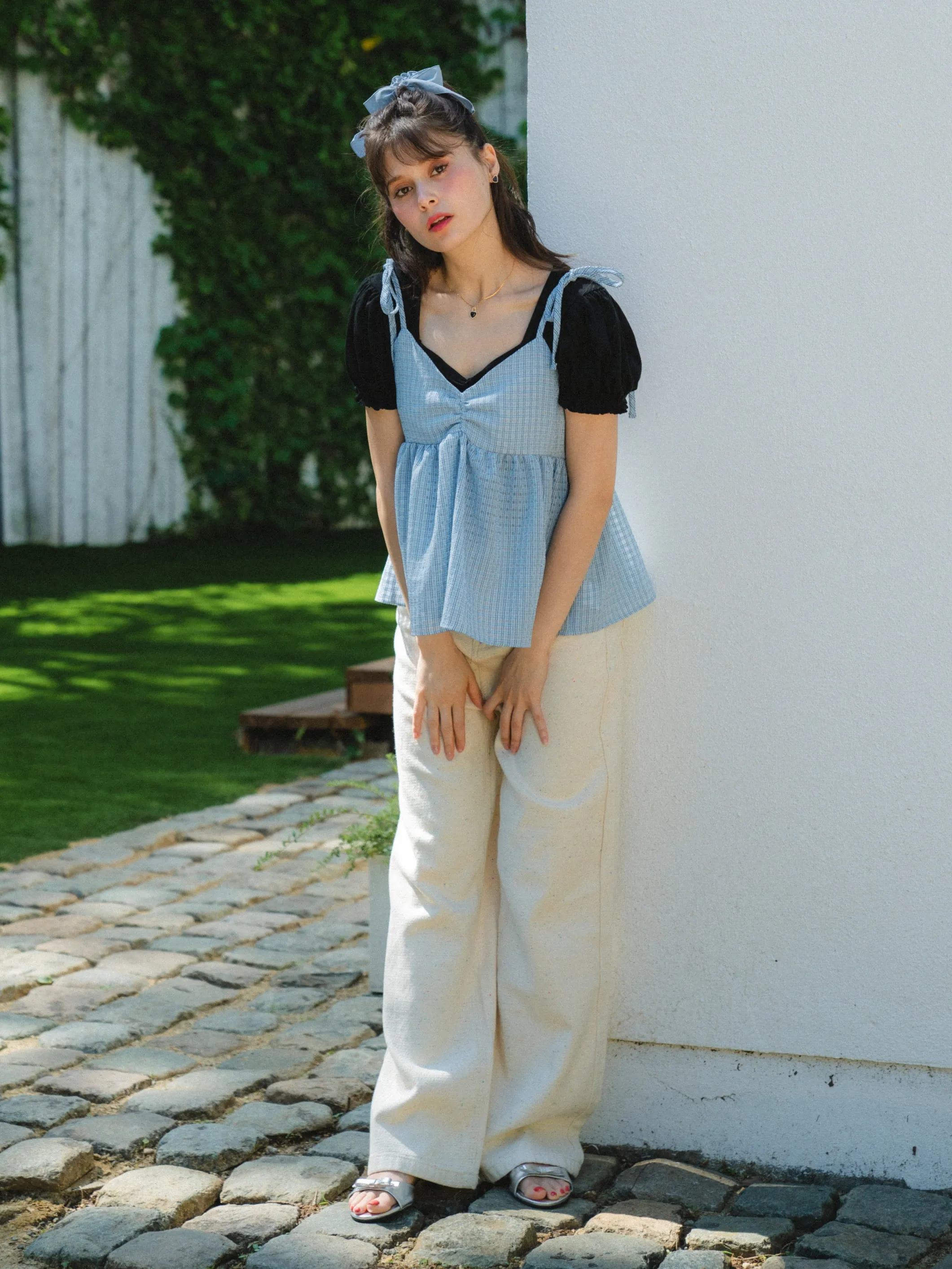 Tiny Check Camisole
