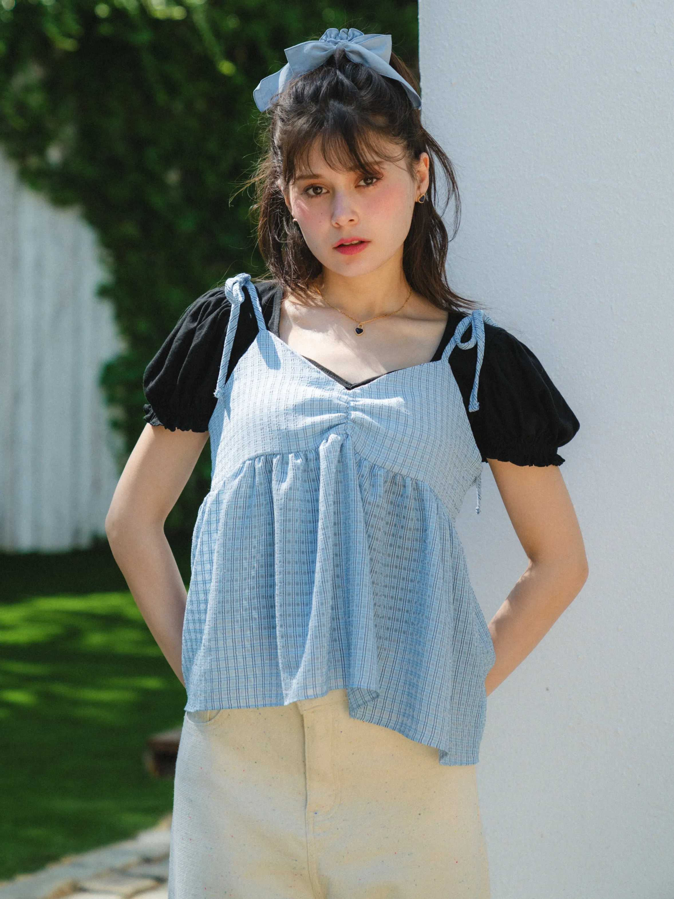 Tiny Check Camisole