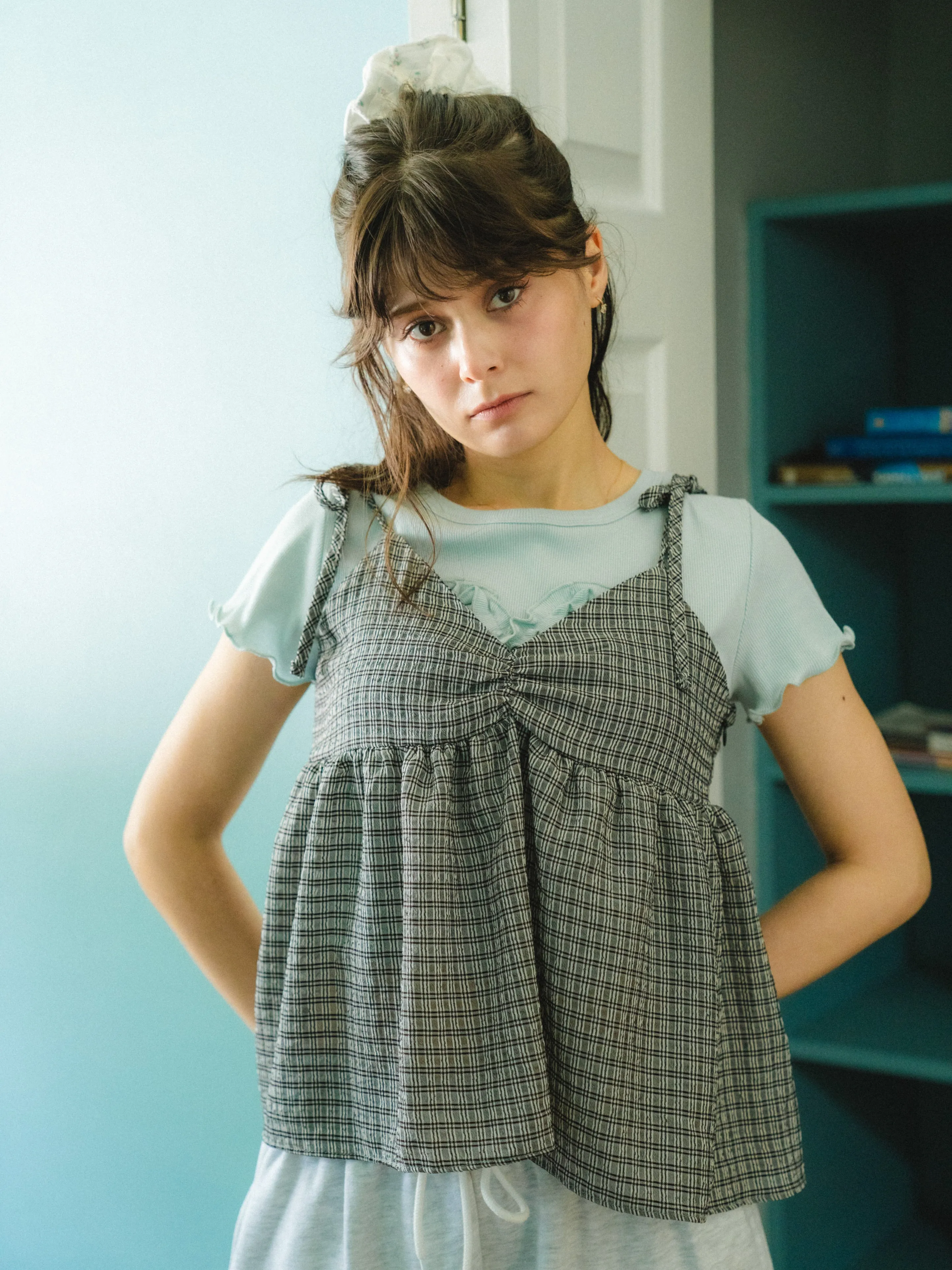 Tiny Check Camisole