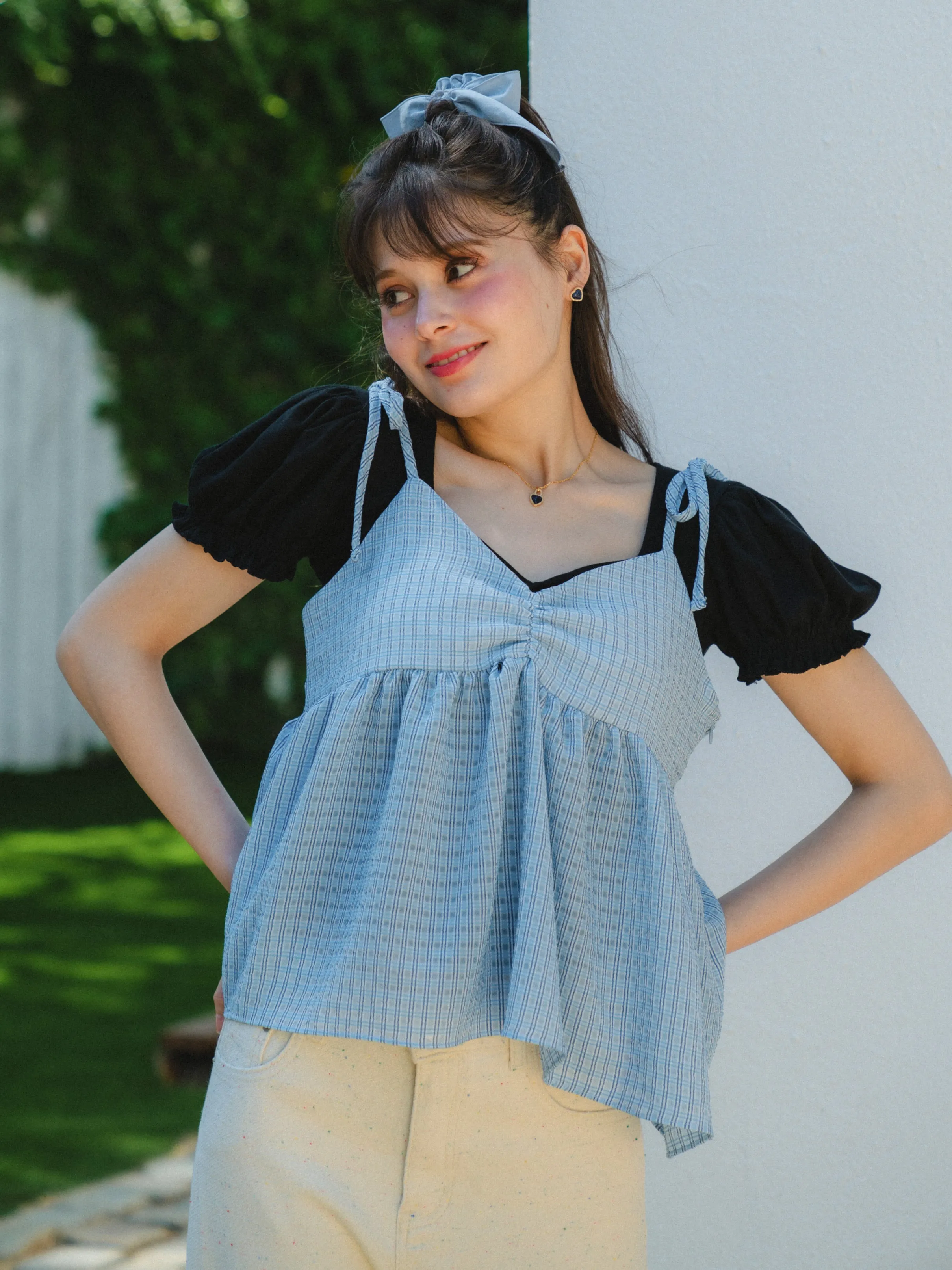 Tiny Check Camisole