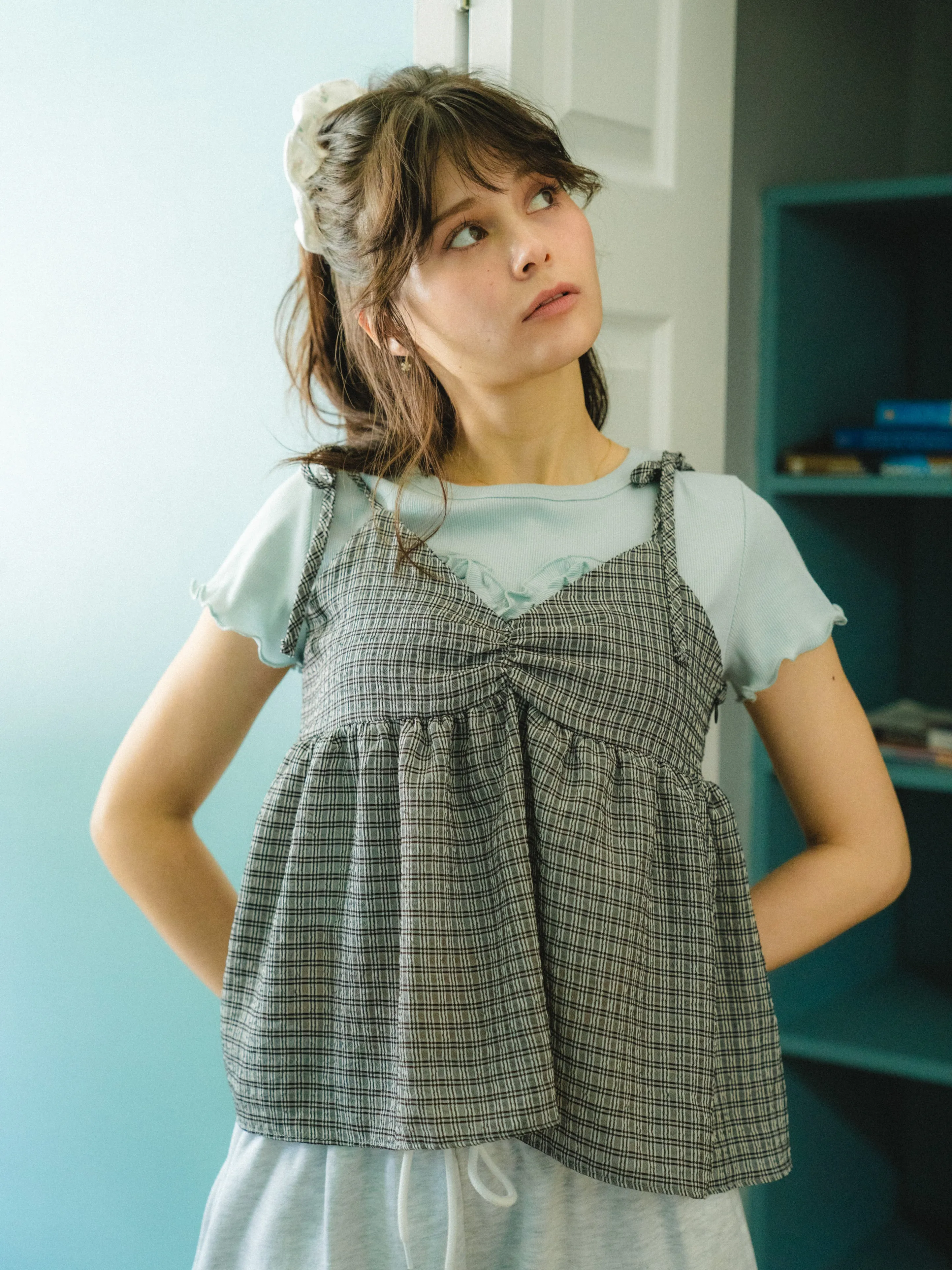 Tiny Check Camisole
