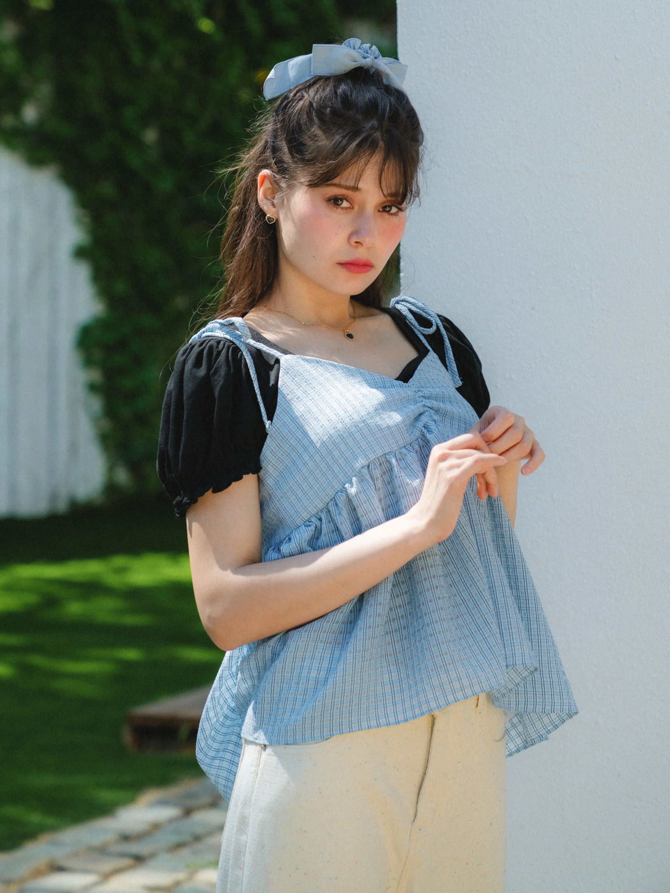 Tiny Check Camisole