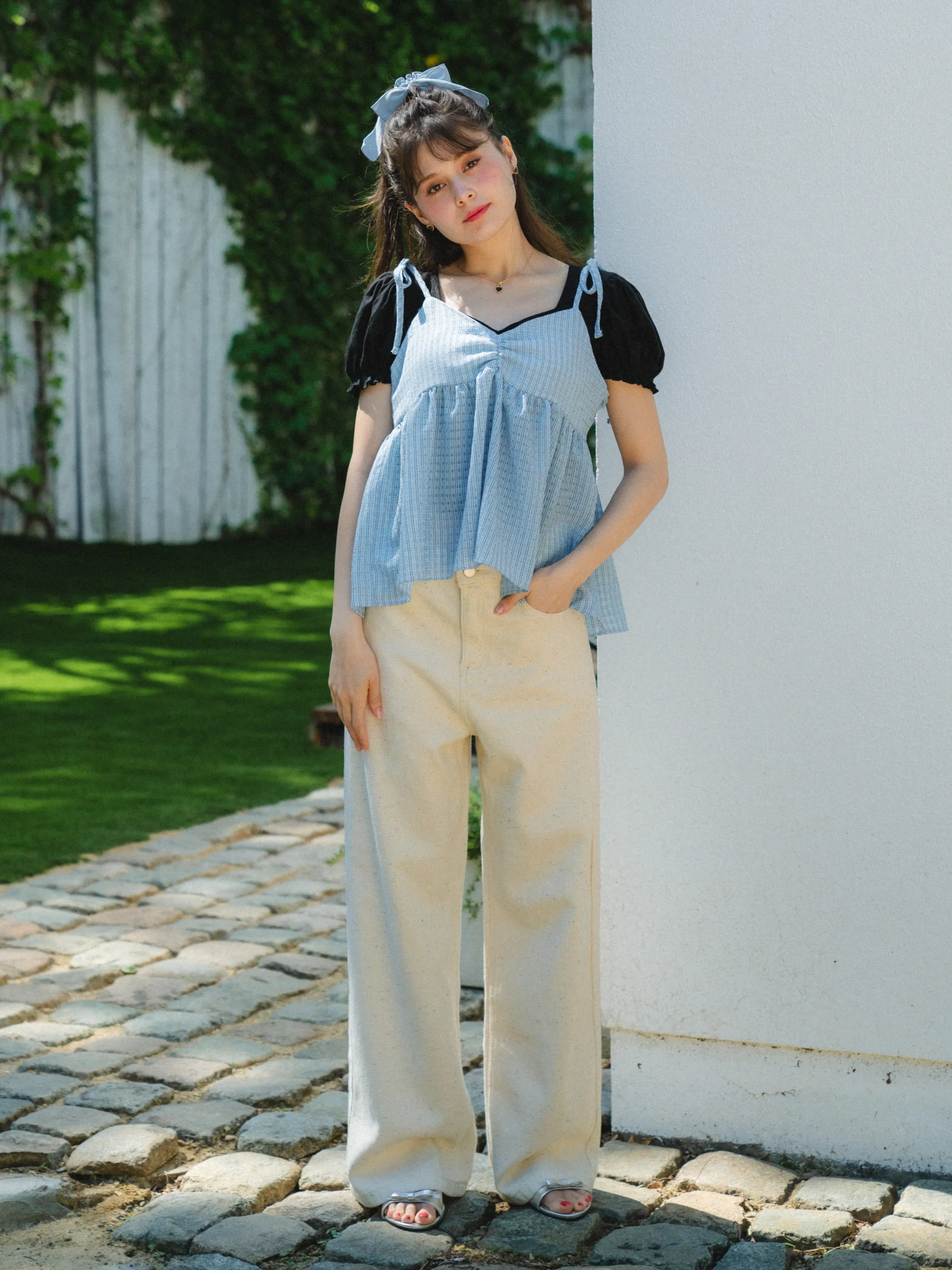 Tiny Check Camisole