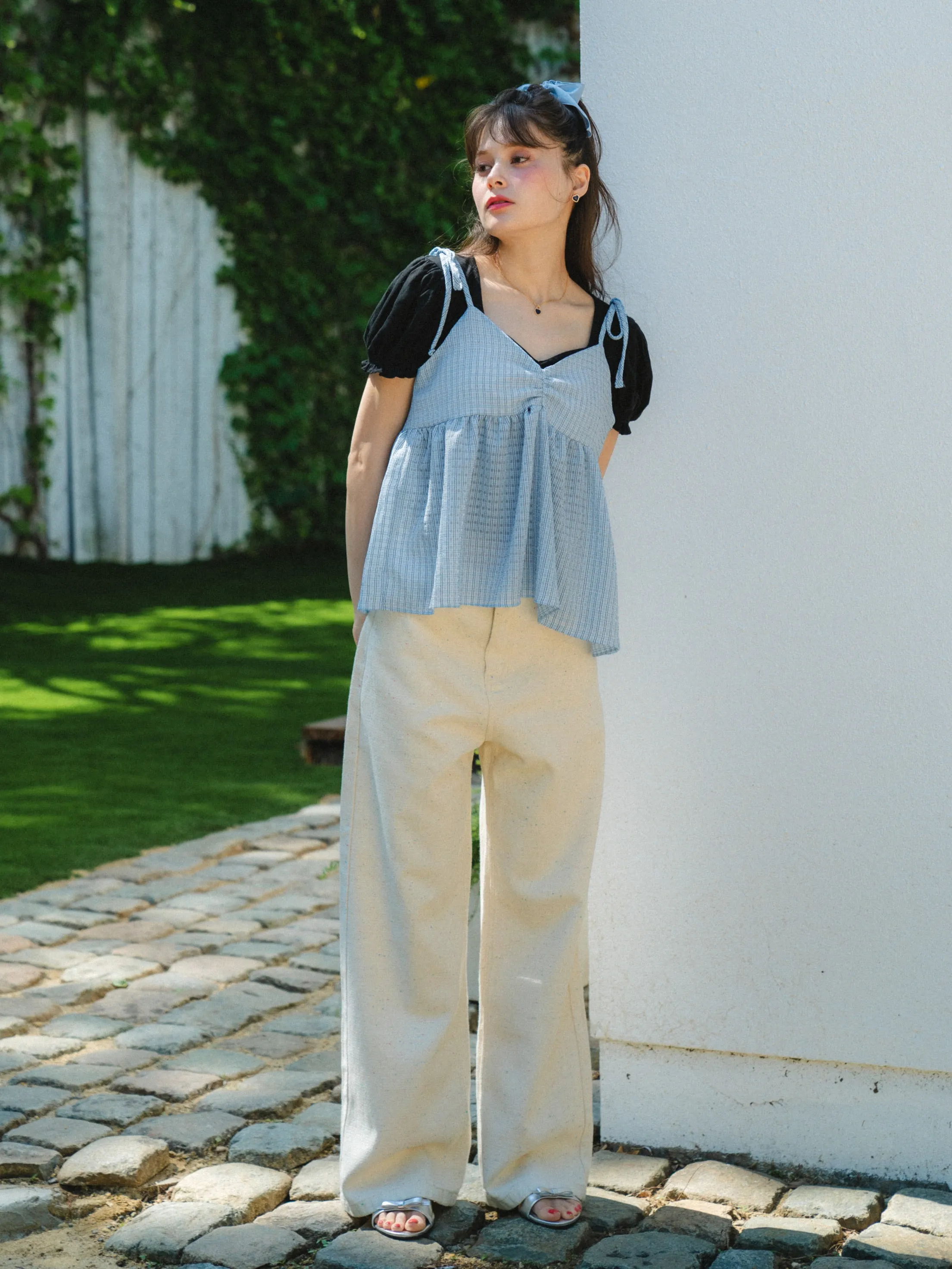 Tiny Check Camisole