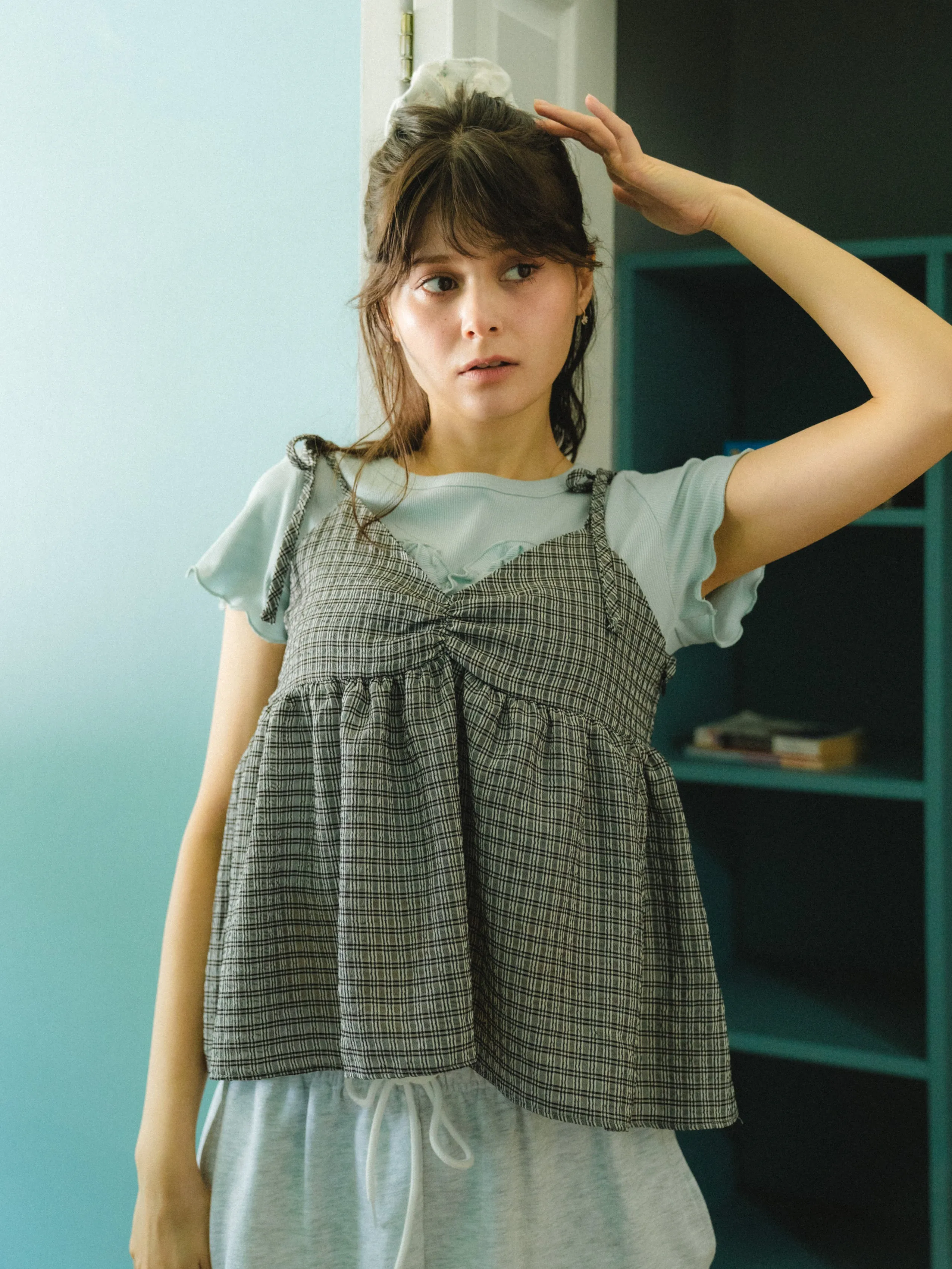 Tiny Check Camisole