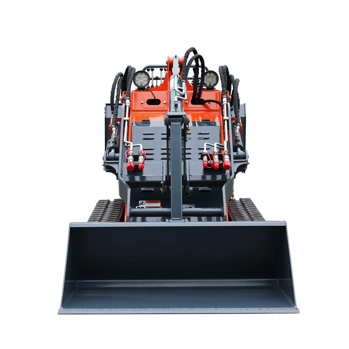 Compact and Powerful TMG Industrial 22 HP Honda Engine Stand-On Mini Track Loader - 750 lb Capacity with Eaton Hydraulic Motor, Permco Pump, Italian Hydro Control Valve, Joystick Controls, and Smooth Bucket (Model TMG-MVL22H)