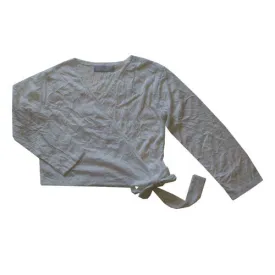 Willow and Finn White Ballet Wrap Cardigan