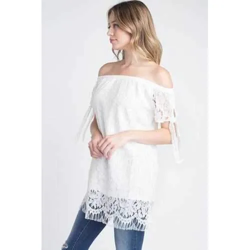 Women's Off shoulder Lace Top