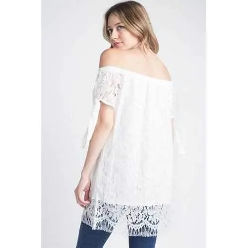 Women's Off shoulder Lace Top