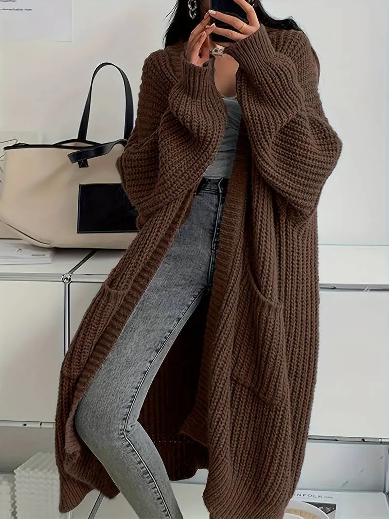 Wren - Drop Shoulder Long Length Cardigan